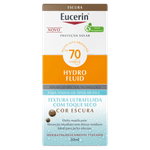 Protetor-Solar-Toque-Seco-com-Cor-Escura-FPS-70-Eucerin-Hydro-Fluid-Caixa-50ml