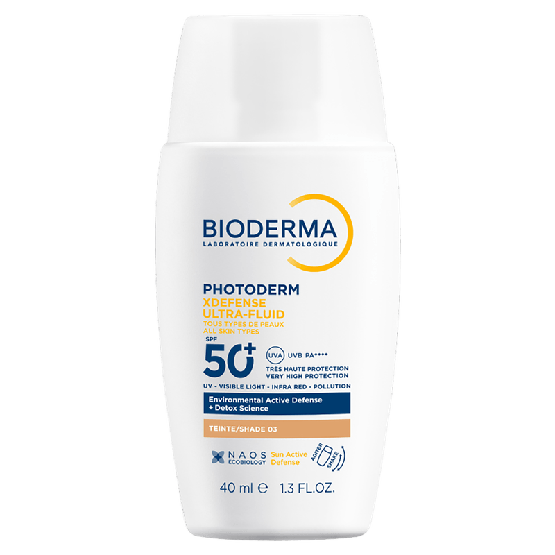 Protetor-Solar-Facial-com-Cor-03-FPS-60-Bioderma-Photoderm-XDefense-Ultra-Fluid-Caixa-40ml
