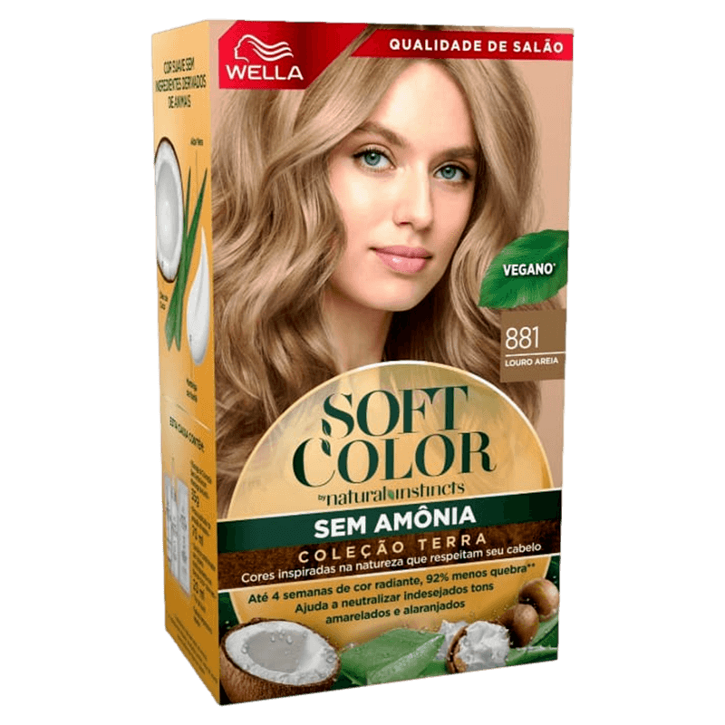 Kit-Coloracao-Suave-Creme-Cor-881-Louro-Areia-Wella-Soft-Color-Natural-Instincts