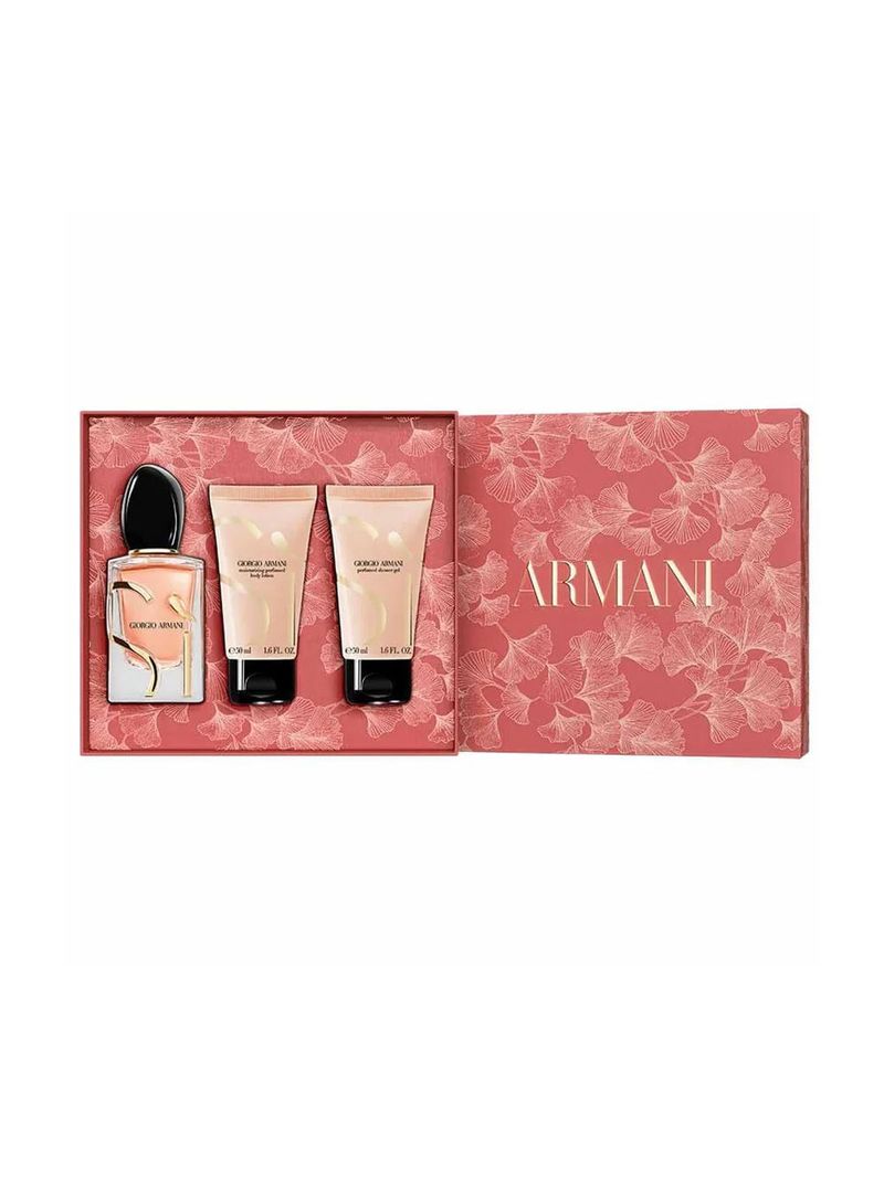 Kit Giorgio Armani Coffret Sí EdP Intense Feminino 50ml + BL 50ml + SG 50ml