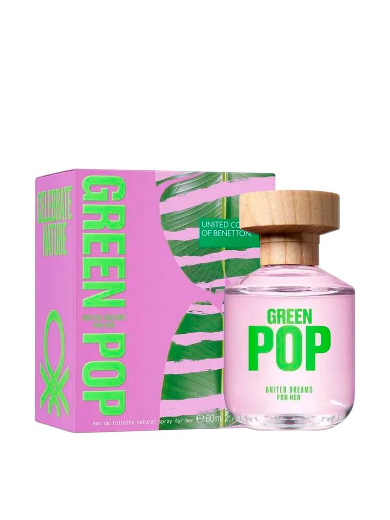Benetton United Dreams Green Pop Le25 Her Eau de Toilette - Perfume Feminino 80ml