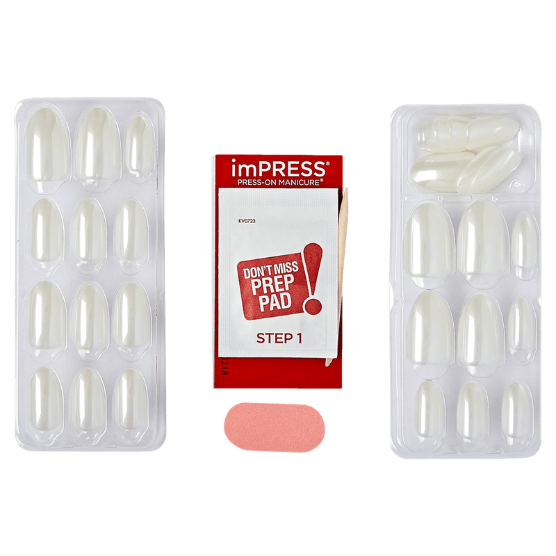 Unha-Postica-Autocolante-Branco-Perolado-Kiss-New-York-Impress-Glazed-Donuts-Premium-Medium-Caixa-30-Unidades