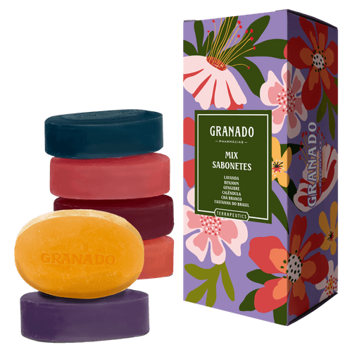 Kit Sabonete Barra Granado Terrapeutics 90g - 6 unidades - Drogasmil