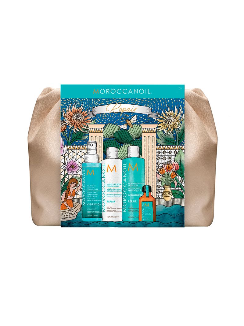 Kit Moroccanoil Repair - Shampoo e Condicionador 250ml + Spray All in One 160ml + Oleo de Tratamento 25ml