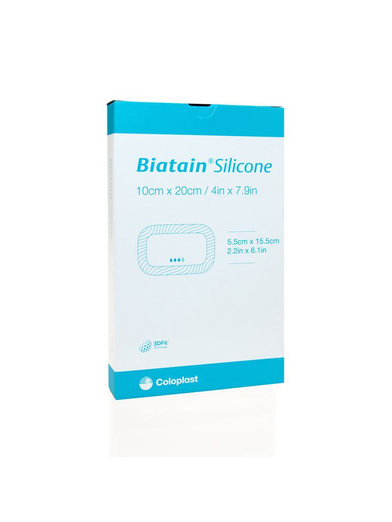 Curativo Biatain Silicone Pós Operatório 10x20 - 5 Unidades