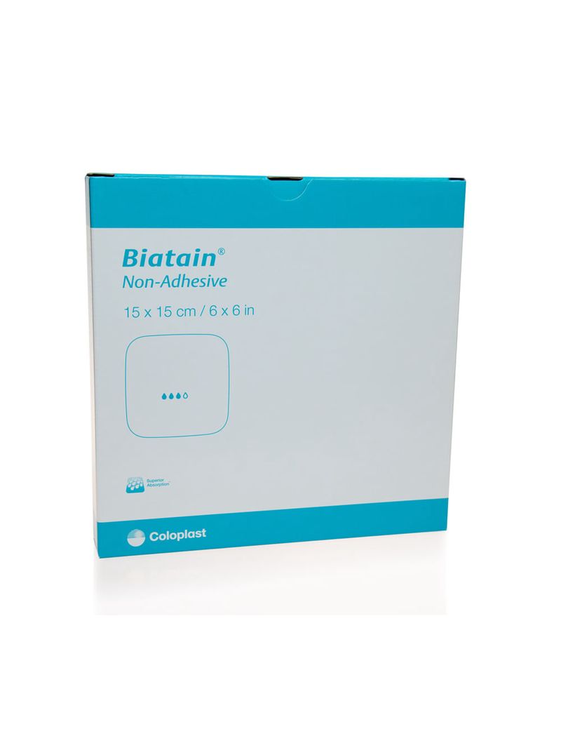 Curativo Biatain Não Adesivo 15x15 - 5 Unidades