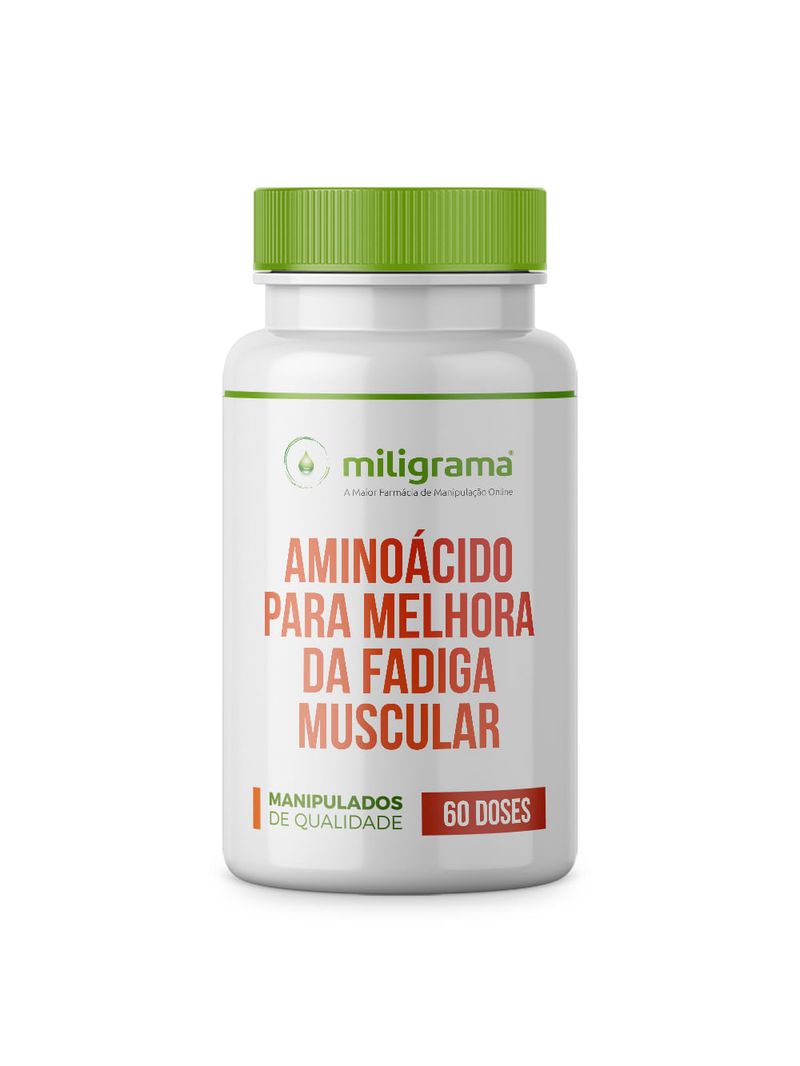 Aminoácido para melhora da fadiga muscular 60 doses