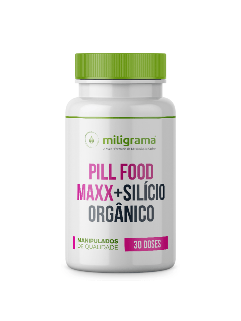 Pill Food Maxx Turbinado com Silicio Orgânico 30 Doses