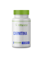 Carnitina 500mg 120 Cápsulas Transforma Gordura em Energia