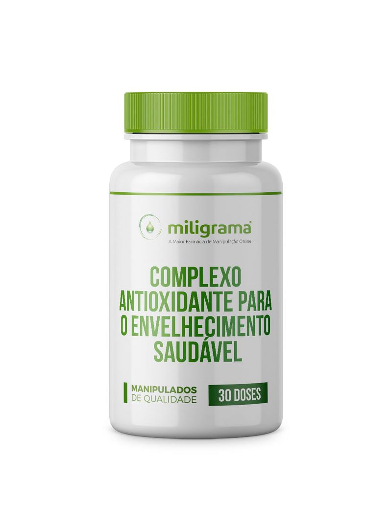 Complexo antioxidante para o envelhecimento saudável – preventivo e reposição 30 doses