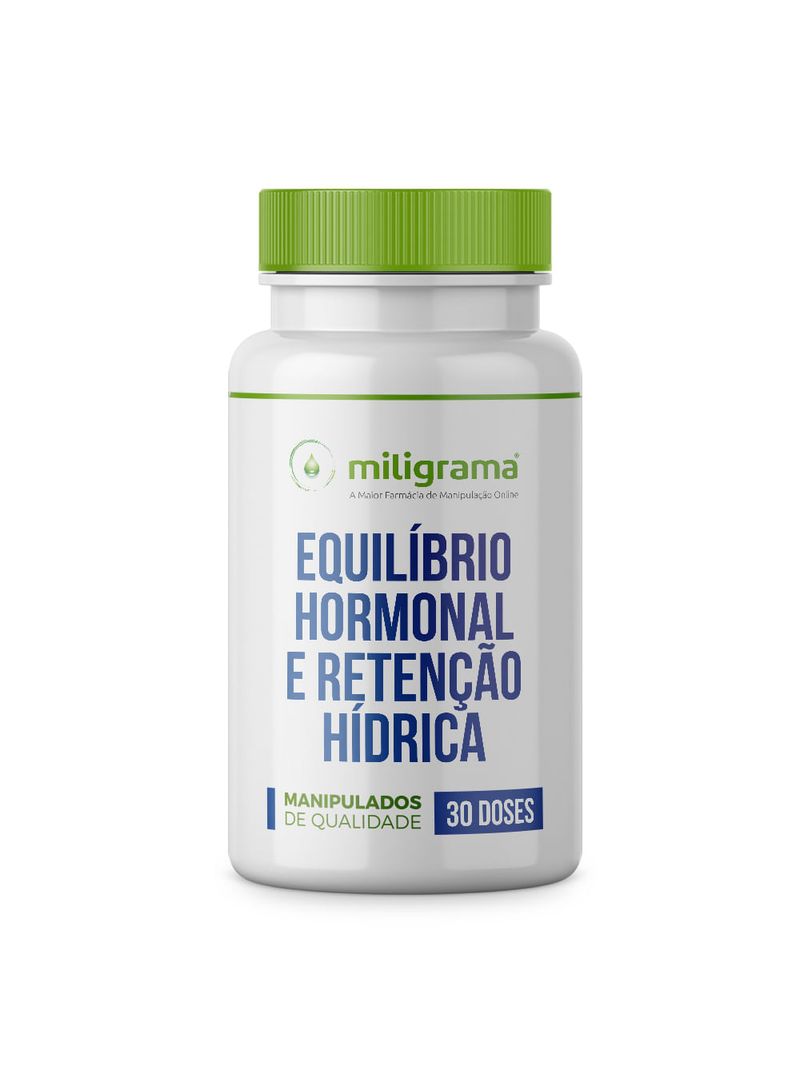 Equilíbrio hormonal e retenção hídrica 30 doses