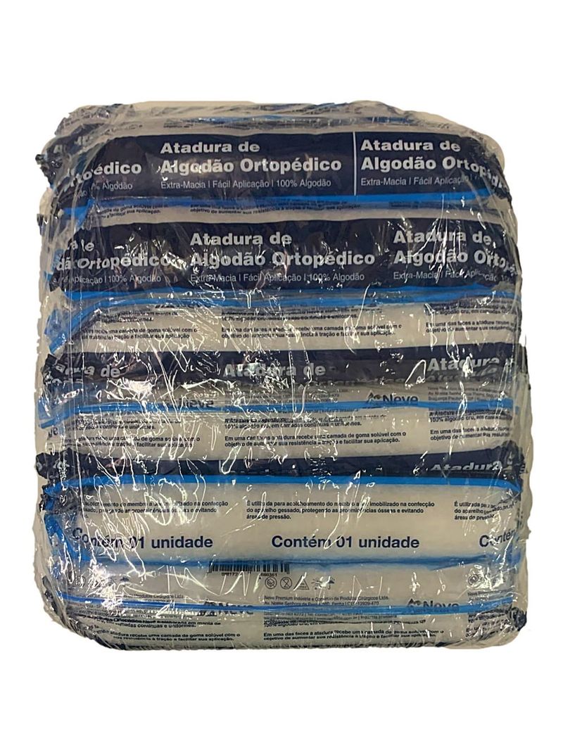 Algodão Ortopédico Neve 10cmx1m - 12 unidades