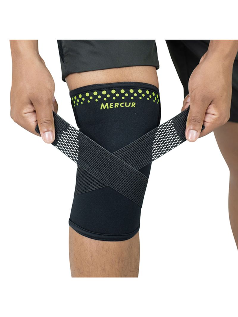 Joelheira de Termocompressão com Cintas Cruzadas Mercur - Tamanho P