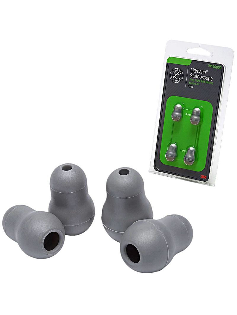 Kit de Olivas para Estetoscopios Littmann 3M - 40002 Cinza