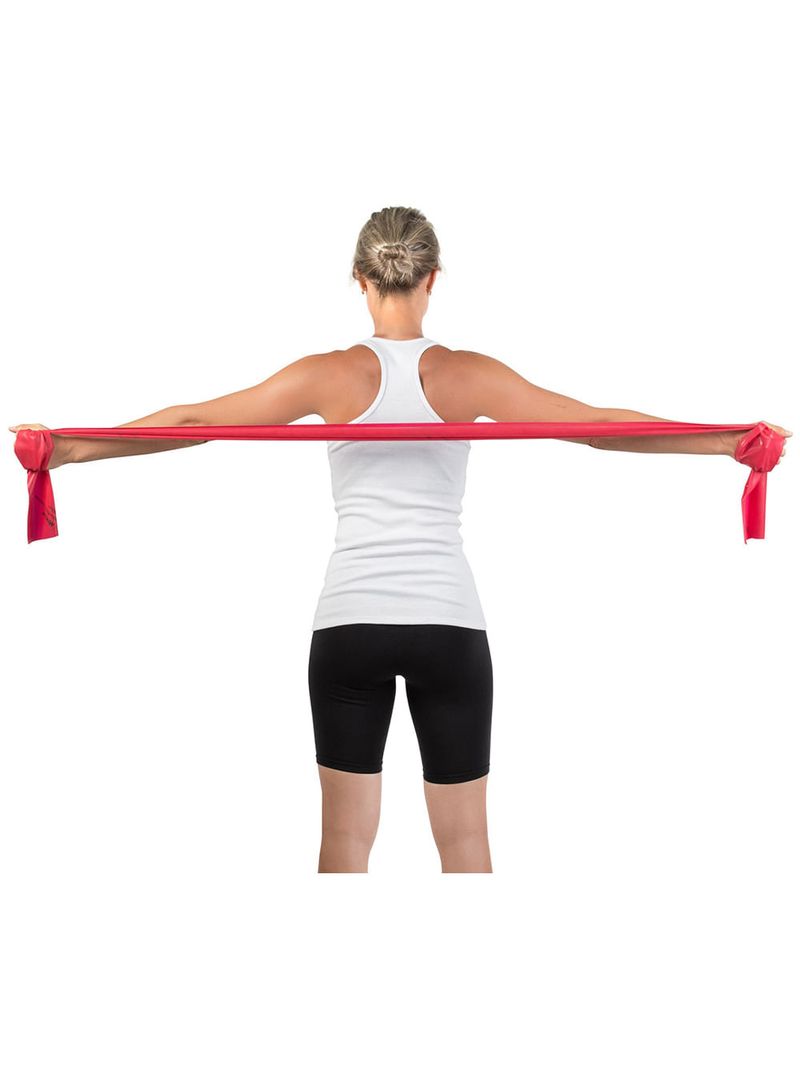 Faixa Elástica para Exercícios Mercur Vermelho Média - Metro