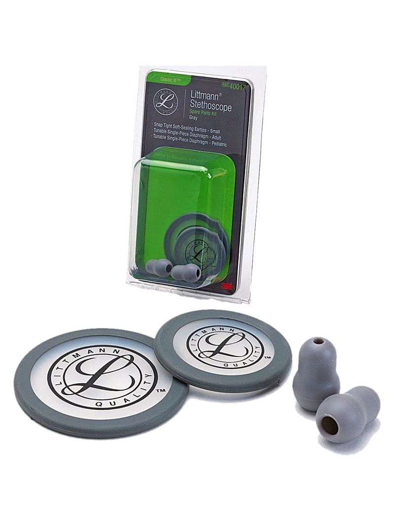Kit Reparo Estetoscópio Littmann Classic III Cardiology IV 40017 Cinza