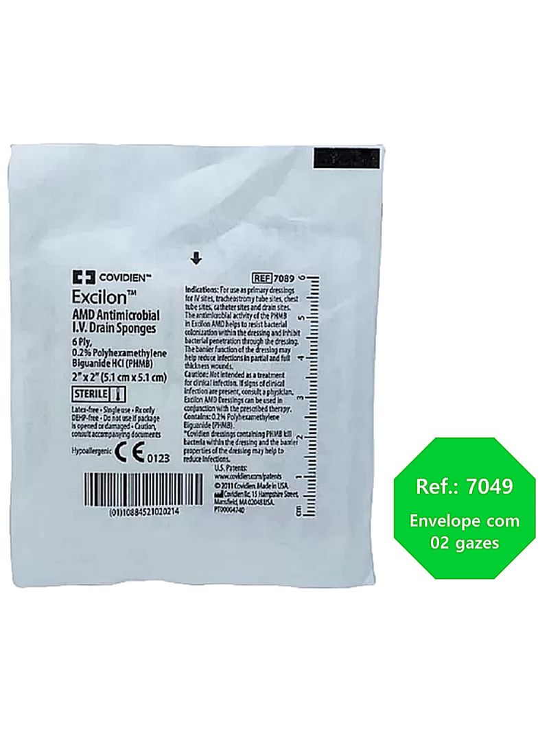 Excilon AMD Compressa 5X5cm Covidien - unidade
