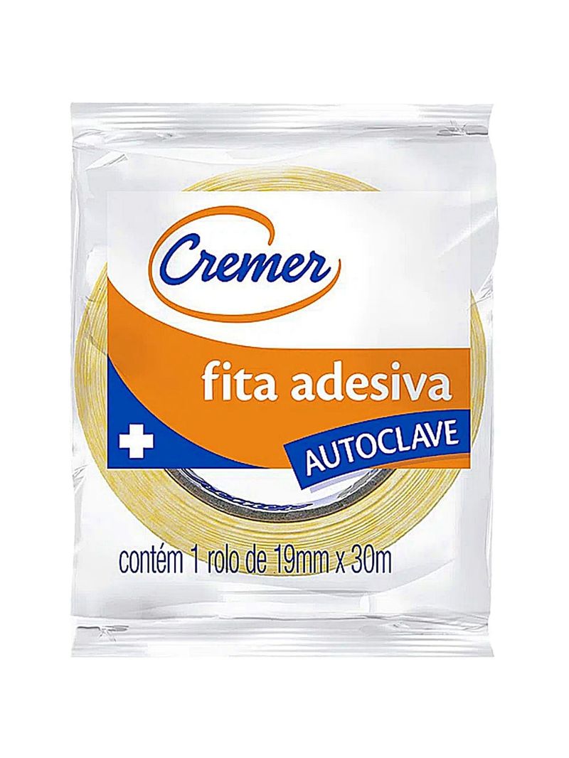 Fita Adesiva para Autoclave Cremer 19mmx30m - unidade