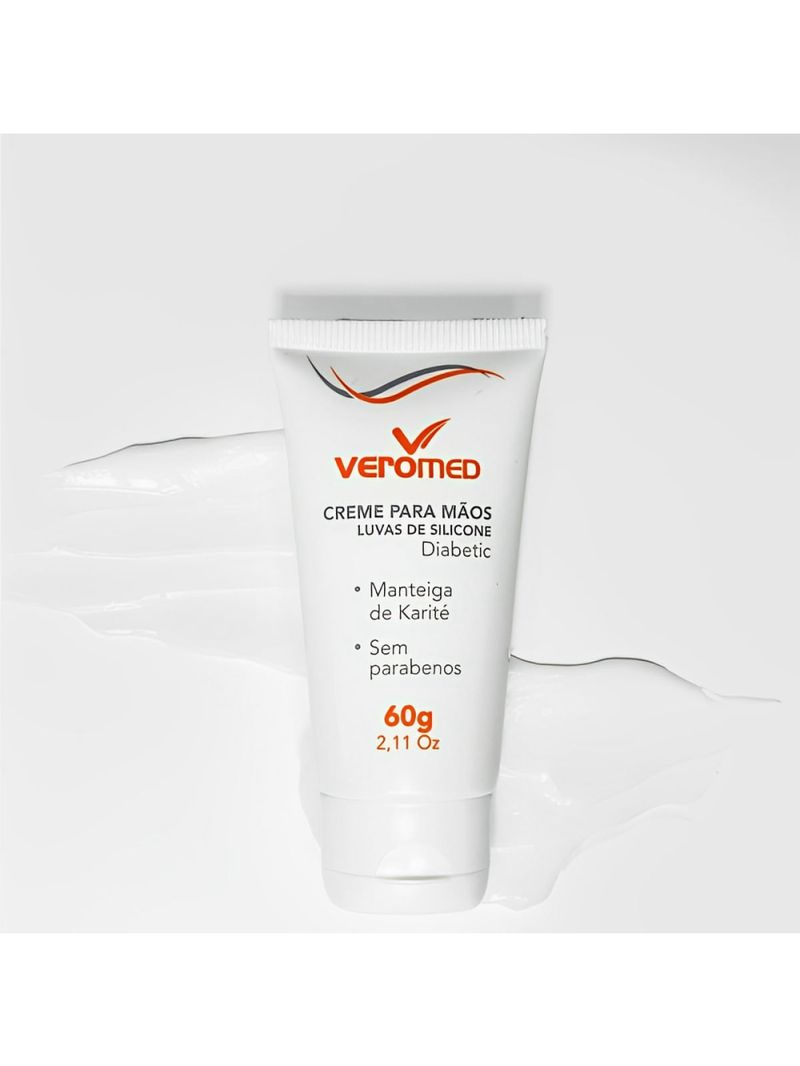 Creme Luvas de Silicone para Mãos Diabetic 60ml Veromed