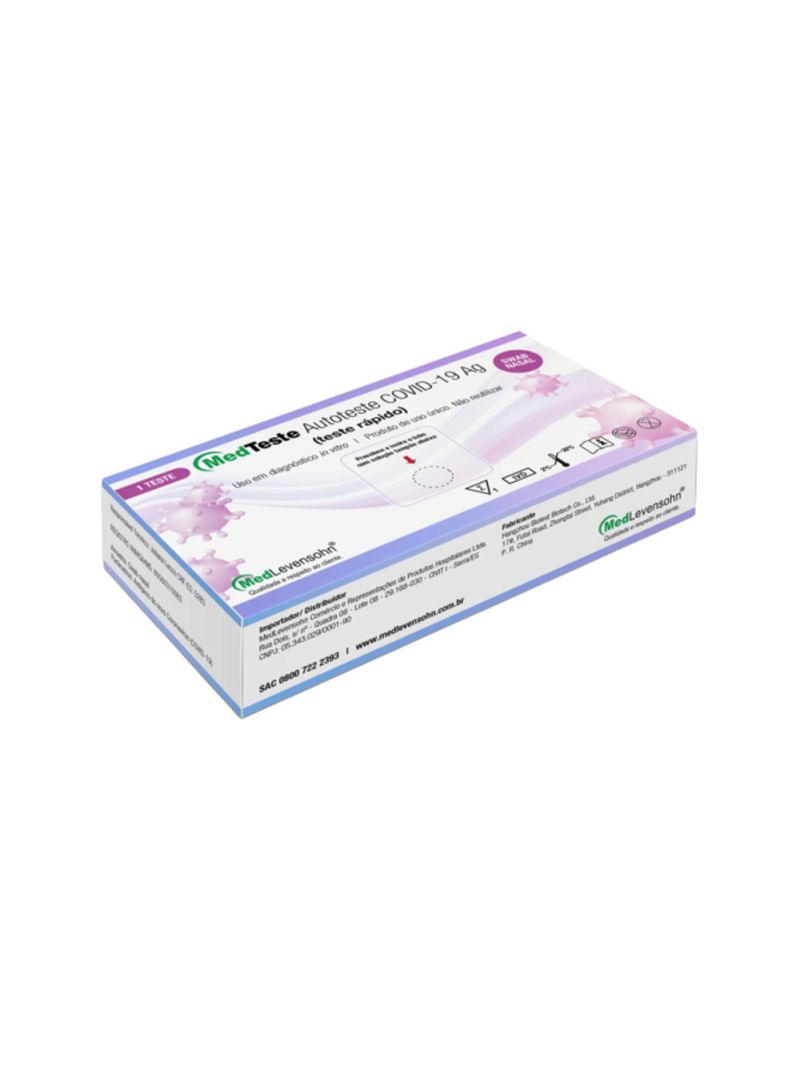 Kit 3 Autoteste COVID-19 + Oxímetro MedLevensohn