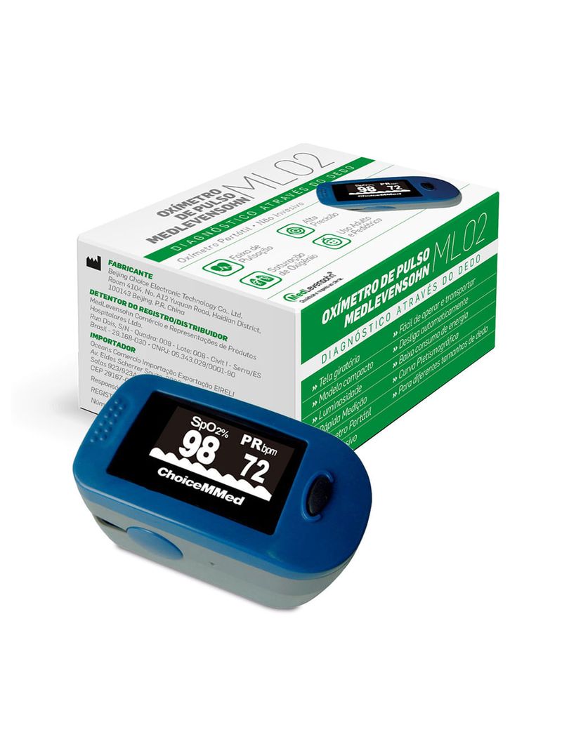 Kit 3 Autoteste COVID-19 + Oxímetro MedLevensohn