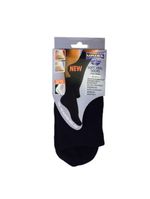 Meia Unissex com Calcanhar de Silicone Preta Tam 39-44 Uriel