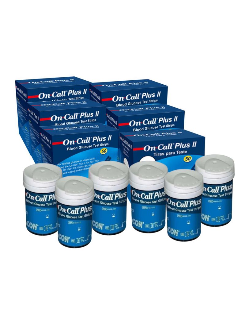 300 Tiras de Glicose On Call Plus II