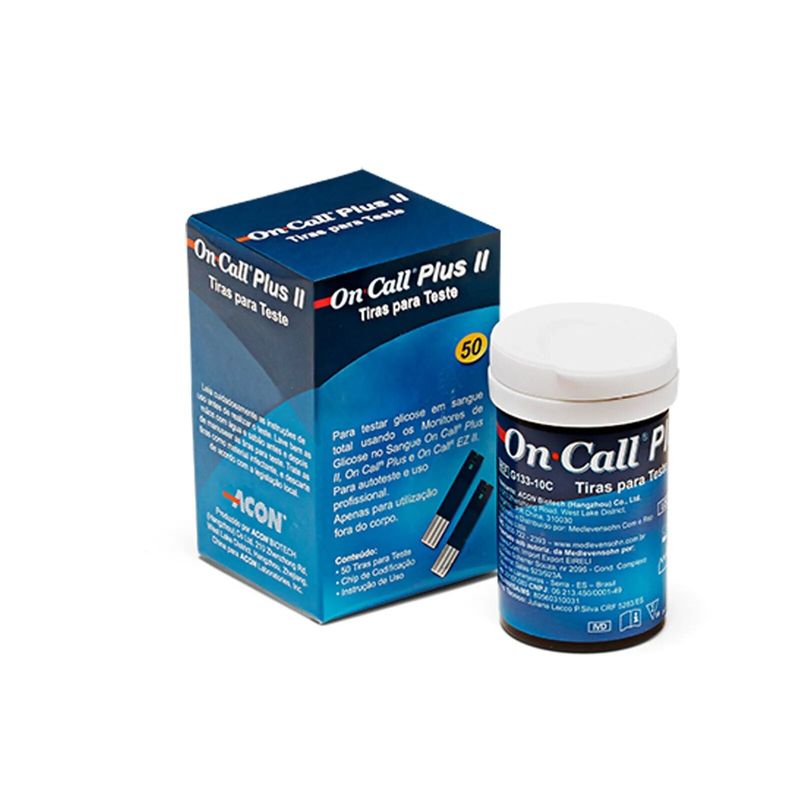 300 Tiras de Glicose On Call Plus II
