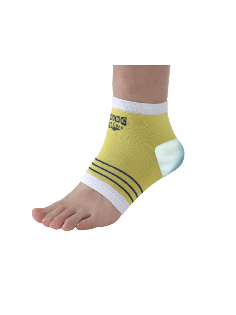 Meias Silicone Hidratação Intensiva Calcanhar Amarela Uriel