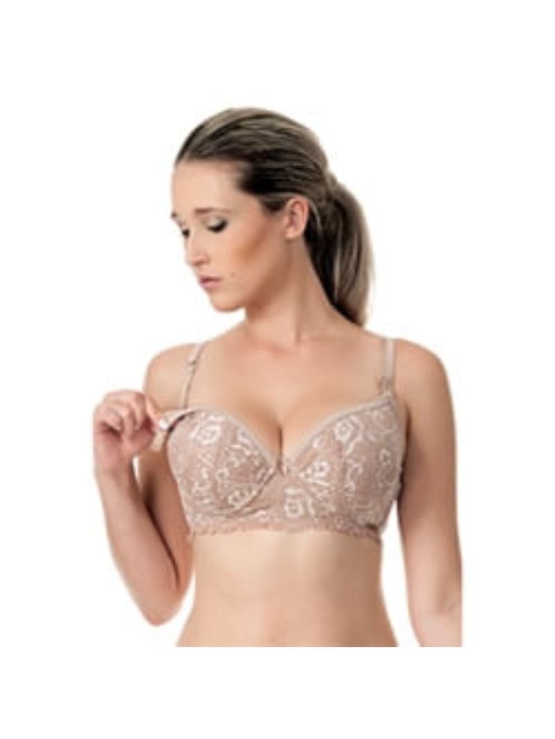 Sutiã Amamentação Renda Chocolate Tam M Modelle Skin