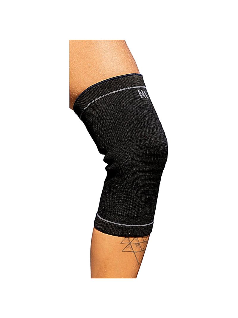 Joelheira Compressão Elástica N1 Basic Preta - Tamanho M