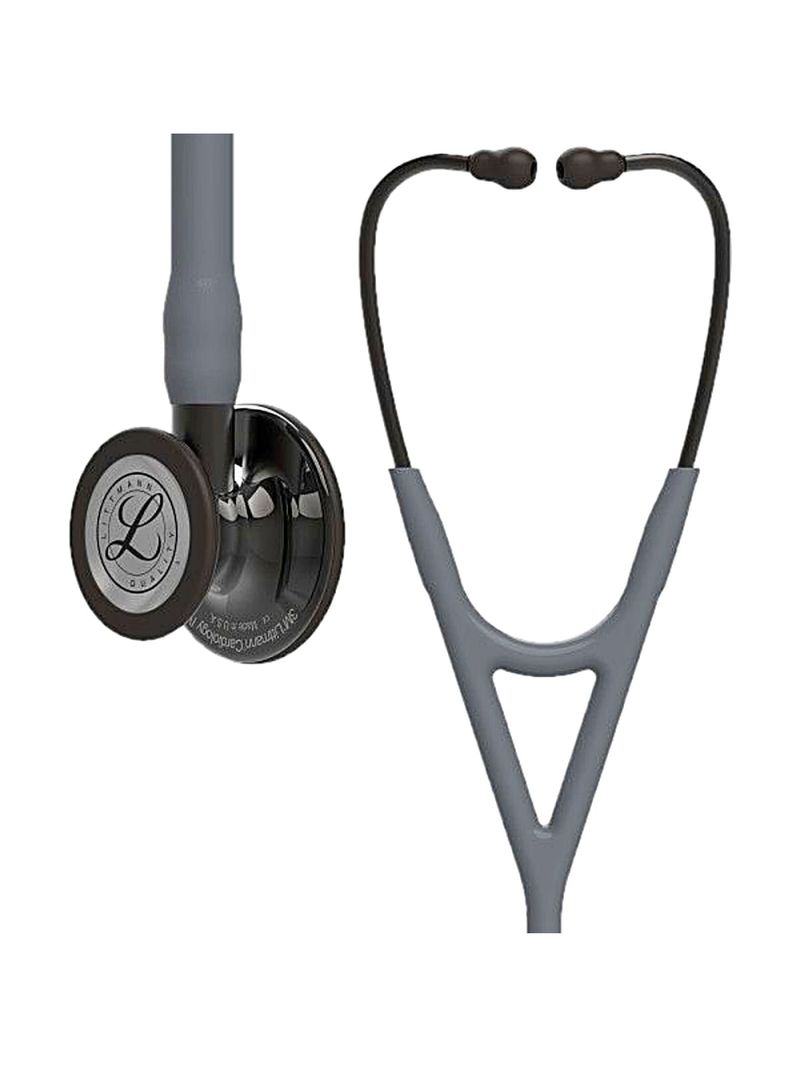 Estetoscópio Littmann Cardiology IV - Cinza com Smoke Alto Polimento e Conector Preto 6238