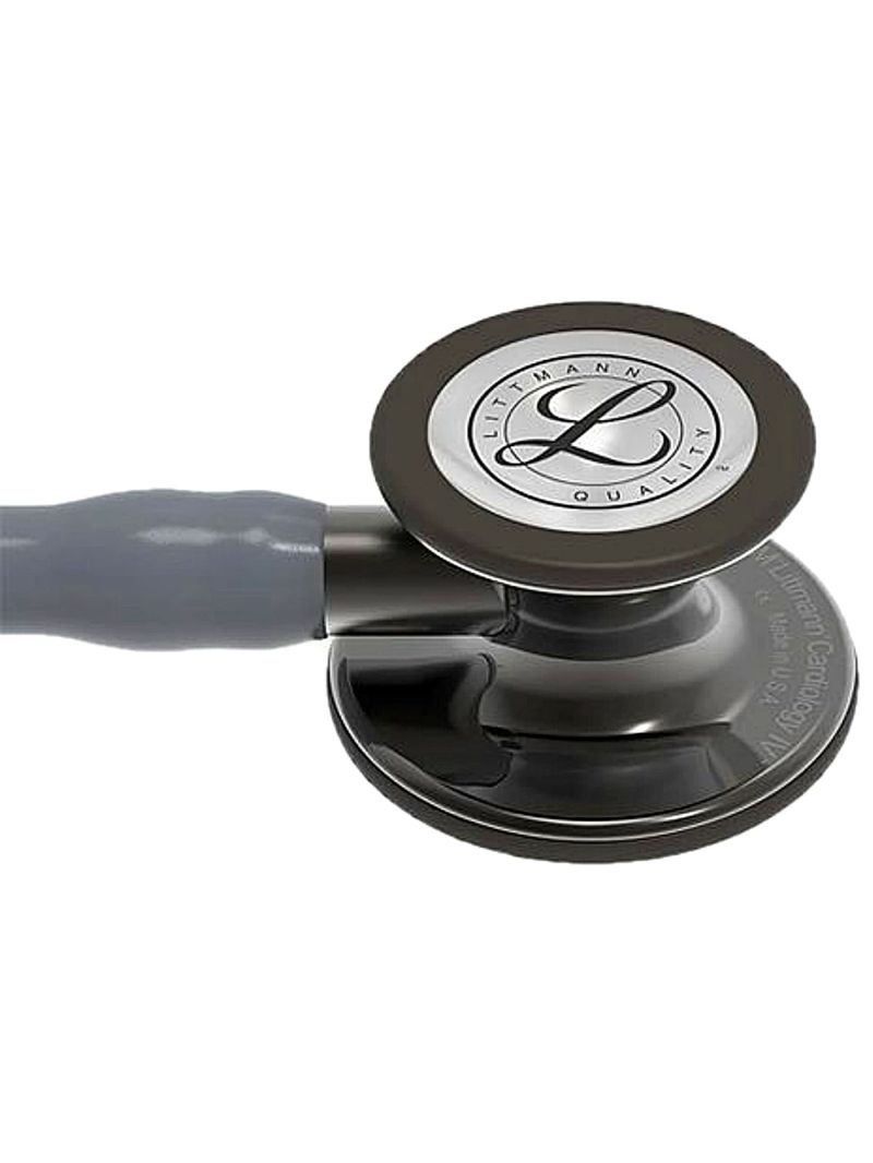 Estetoscópio Littmann Cardiology IV - Cinza com Smoke Alto Polimento e Conector Preto 6238
