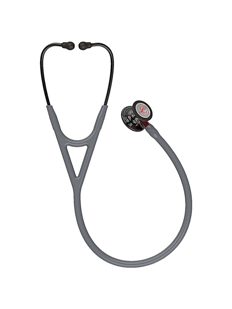 Estetoscópio Littmann Cardiology IV - Cinza Smoke Vermelho 6183