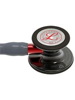 Estetoscópio Littmann Cardiology IV - Cinza Smoke Vermelho 6183