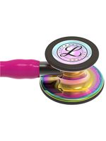 Estetoscópio Littmann Cardiology IV - Framboesa com Rainbow Alto Polimento e Conector Preto 6241