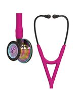 Estetoscópio Littmann Cardiology IV - Framboesa com Rainbow Alto Polimento e Conector Preto 6241