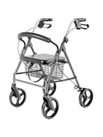 Andador 4 Rodas SC302 Dobrável em Alumínio com Assento