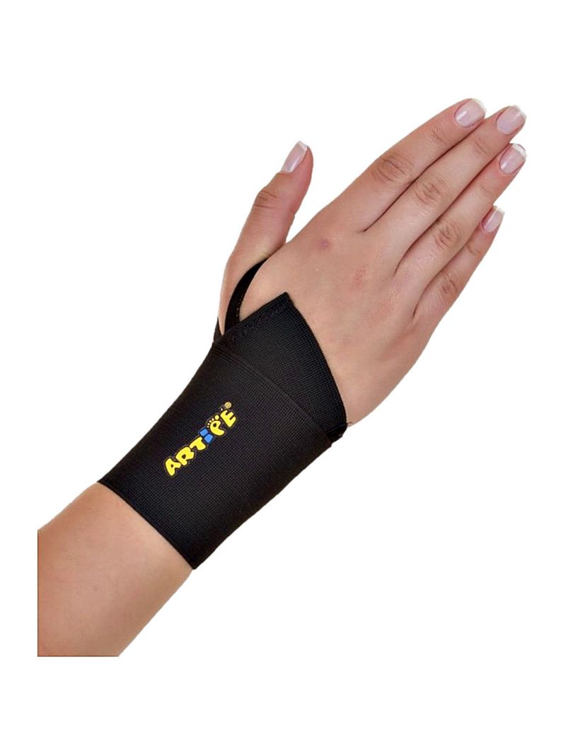 Munhequeira Elástica ArtiPé 8cm Bilateral Preta - unidade