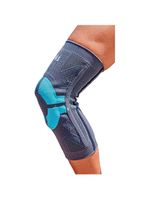 Joelheira Elástica N1 Pró Cinza com Azul - Tamanho M