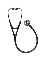 Estetoscópio Littmann Cardiology IV - Preto com Rainbow Alto Polimento e Conector Preto 6240