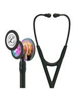 Estetoscópio Littmann Cardiology IV - Preto com Rainbow Alto Polimento e Conector Preto 6240