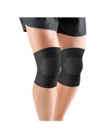 Joelheira Elástica Bamboo Hidrolight - Preta - Tamanho P