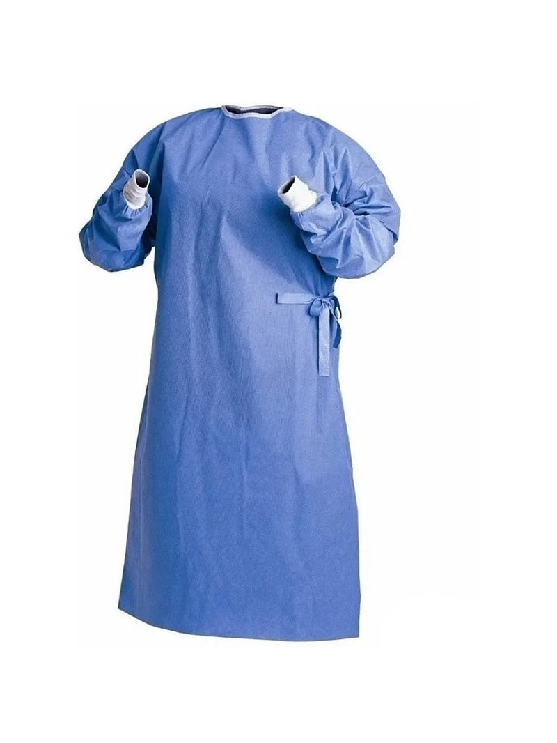 Avental TNT Descarpack Cirúrgico Estéril Azul Gramatura 50 - unidade