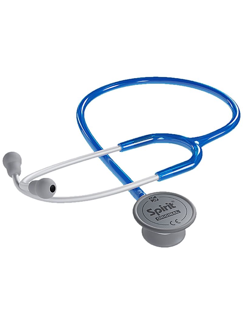 Estetoscópio Spirit MD Pro Lite Adulto - Azul Royal Transparente
