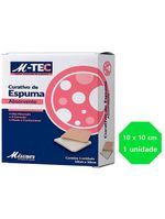Curativo Espuma Absorvente M-Tec Missner 10x10cm - unidade