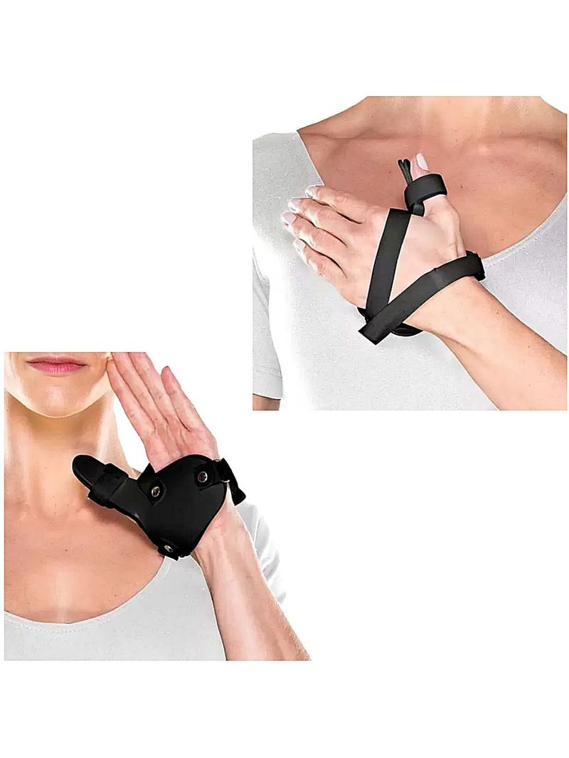 Tala Imobilizadora Polegar ArtiPé em PVC Esquerda Preta - unidade