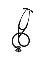 Estetoscópio Littmann Cardiology IV Preto & Smoke Alto Polimento e Conector Champanhe 6204