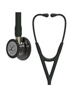 Estetoscópio Littmann Cardiology IV Preto & Smoke Alto Polimento e Conector Champanhe 6204