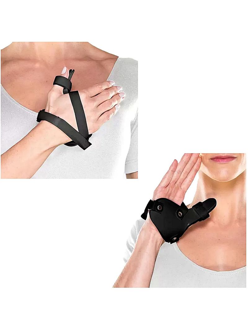 Tala Imobilizadora Polegar ArtiPé em PVC Direita Preta - unidade